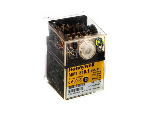 Автоматика управления газовой горелкой Honeywell MMI 810.1 mod.55, 2-ступенчатая, наддувная