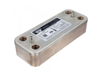 Теплообменник пластинчатый Zilmet 17B1901644 (16 пластин) для котлов Ariston, Chaffoteaux (24-35 кВт)