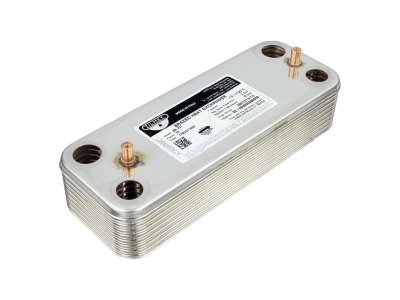 Теплообменник ГВС Zilmet 16 пластин, 28-31 кВт, для котлов Baxi, Westen (Арт. 17B2071600)