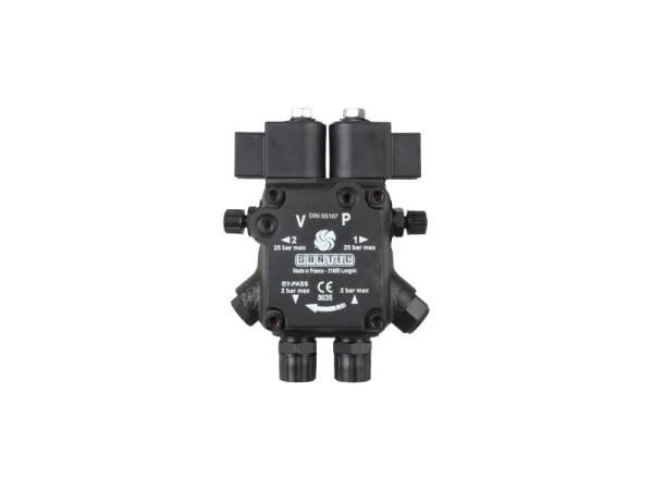 Насос для дизельной горелки Suntec A2L 65 D 9705 4P 0700, производительность 81 л/ч, 2 ступени, с электромагнитным клапаном