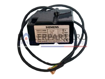 Сервопривод Siemens SQN13.140B9 для воздушных заслонок, 1 Н·м, 24 В, IP40