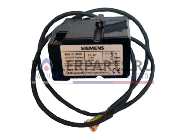 Сервопривод Siemens SQN13.140B9 для воздушных заслонок, 1 Н·м, 24 В, IP40