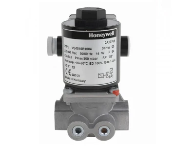 Электромагнитный газовый клапан Honeywell VE4015B1004, 1/2", 220В, 200 мбар, IP54, класс А