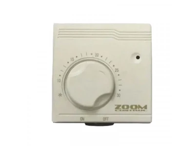 Комнатный термостат Zoom TA-2, 16(2.5)А/250В, 5-30°C, 2-проводное подключение