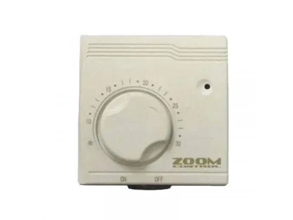Комнатный термостат Zoom TA-2, 16(2.5)А/250В, 5-30°C, 2-проводное подключение