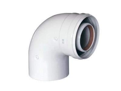 Коаксиальный отвод 90° Baxi (60/100 мм) без муфты, арт. 71410151