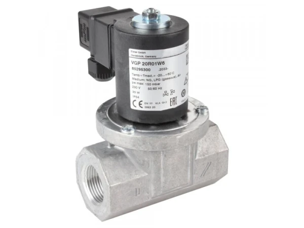 Газовый электромагнитный клапан Kromschroder VGP 20R01W6, 3/4", 150 мбар, 230В, IP54, артикул 85295300