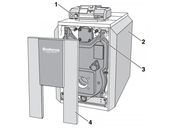 Облицовка котла 5 секций для Bosch/Buderus (арт. 63035241)