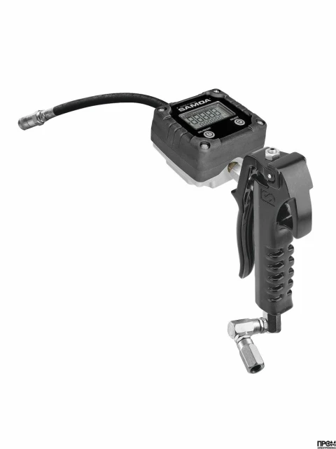 Пистолет с эл. счетчиком для смазки PG500-14/FM, гибкий носик, Z-соединение