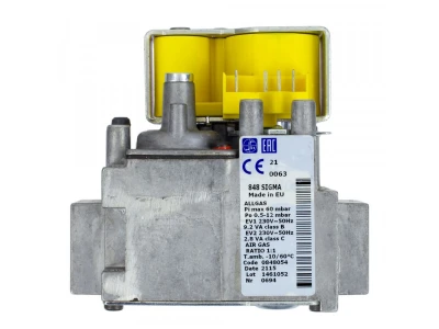 Газовый клапан SIT 848 Sigma, артикул 0.848.054, для котлов Baxi, модуляция мощности, 230В