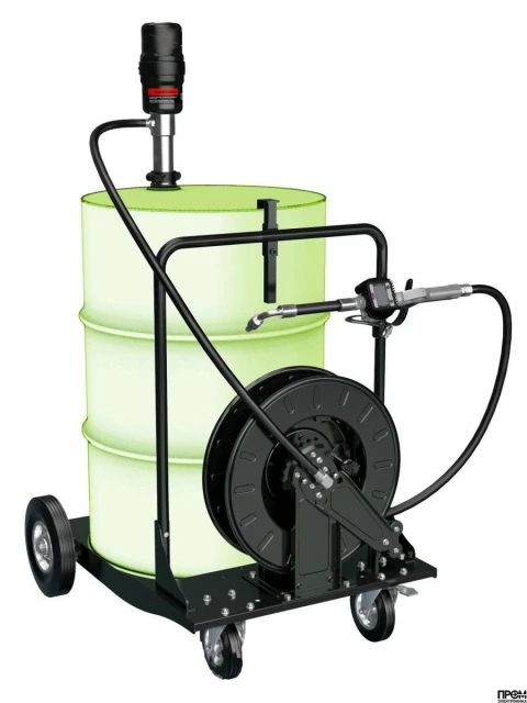 Мобильный комплект для масла 200 л, насос 5.5:1, пистолет со счетчиком PIUSI FK0200025