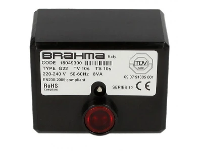 Контроллер горелки Brahma G22 TV 10s TS 10s, артикул 18049300, 220-240В