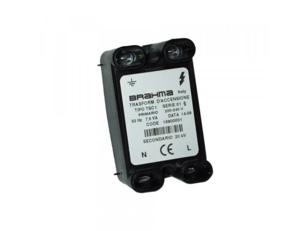 Трансформатор розжига Brahma TSC1 (Арт. 15900001) - 20 кВ, 7.5 Вт, 220 В