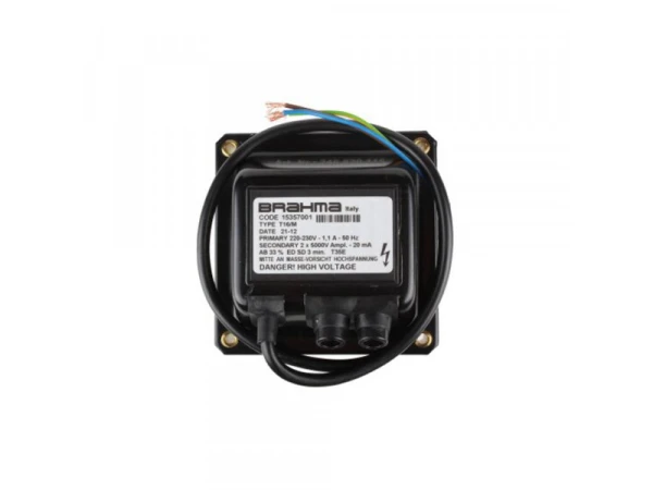 Трансформатор розжига Brahma T16/M, 2x5 кВ, 220 В, 33% ED, 15357001