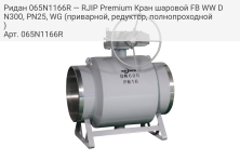 Ридан 065N1166R — RJIP Premium Кран шаровой FB WW DN300, PN25, WG (приварной, редуктор, полнопроходной)