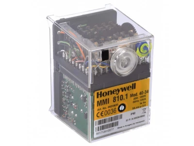 Автомат управления горением Honeywell MMI 810.1 mod.40-34, для газовых горелок с наддувом, прерывистый режим, 220-240В