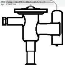 TUB Клапан терм №0 R134a/R513A 1/4x1/2"