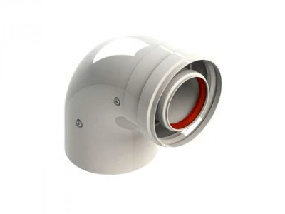 Коаксиальный отвод 90° Ø80/125 мм для котлов Baxi (Артикул: 71414051)
