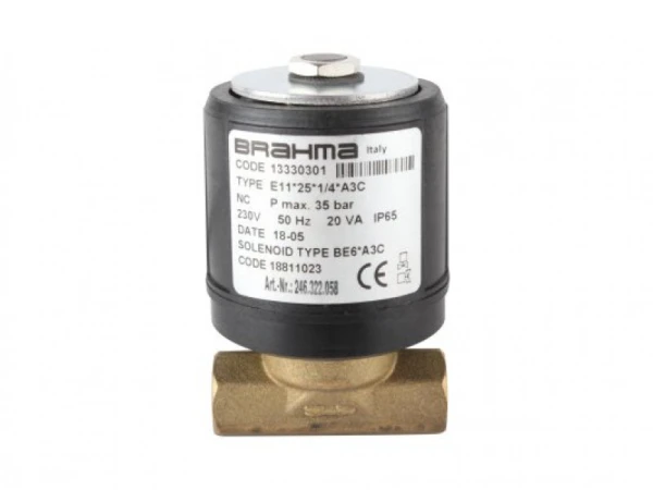 Электромагнитный клапан Brahma E11*25*1/4*A3C (Артикул: 13330301)
