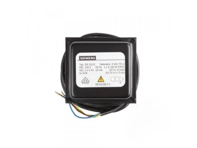 Трансформатор розжига Siemens ZM 20/10 (230В, 5кВ, 20мА) для котлов Viessmann, артикул 7815377