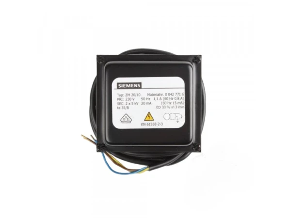 Трансформатор розжига Siemens ZM 20/10 (230В, 5кВ, 20мА) для котлов Viessmann, артикул 7815377