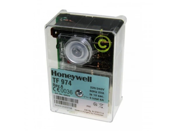Автоматический блок управления горением Honeywell TF974 для одноступенчатых жидкотопливных горелок, 220-240В, IP40
