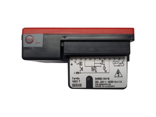 Блок управления горением Honeywell S4565C3041: Автоматика для одноступенчатых горелок, 220В, IP20