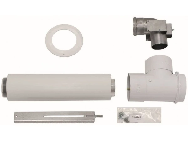 Комплект горизонтального коаксиального дымохода Vaillant D80/125 мм, артикул 303615