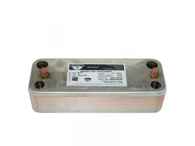 Теплообменник пластинчатый Zilmet 17B2071806, 18 пластин, до 31 кВт, для котлов Protherm, Demrad, Ariston