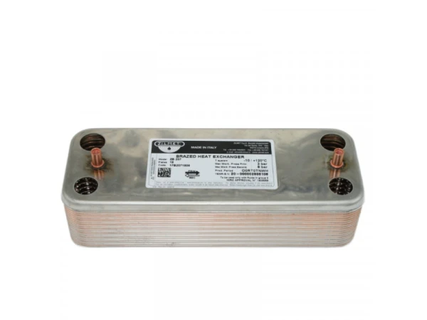 Теплообменник пластинчатый Zilmet 17B2071806, 18 пластин, до 31 кВт, для котлов Protherm, Demrad, Ariston