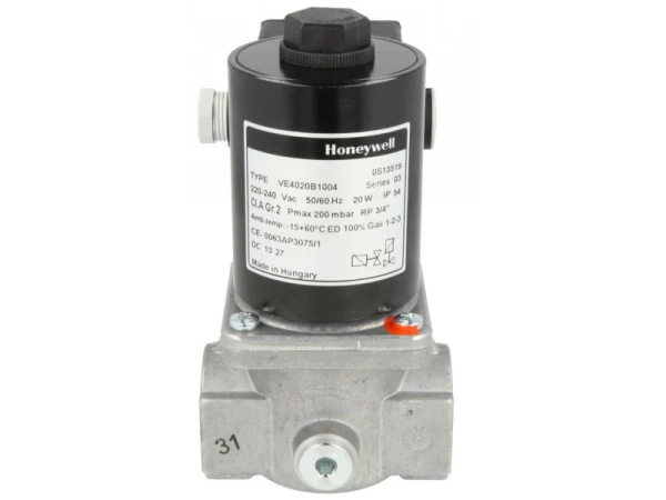 Газовый электромагнитный клапан Honeywell VE4020B1004, 3/4\", 200 мбар, 220В, IP54
