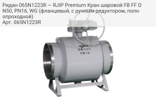 Ридан 065N1223R — RJIP Premium Кран шаровой FB FF DN50, PN16, WG (фланцевый, с ручным редуктором, полнопроходной)