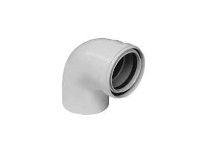 Отвод 90° коаксиальный с изоляцией D80 мм для котлов Baxi (Артикул: 71410511)