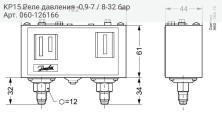 KP15 Реле давления -0,9-7 / 8-32 бар