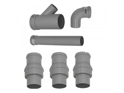 Комплект дымохода Vaillant S3 для подключения 3-го котла, артикул 0020042908