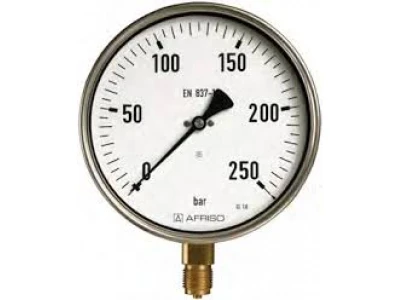 Манометр газовый Afriso, 0-250 мбар, 100 мм, 1/2", артикул 35984201