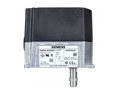 Сервопривод Siemens SQM48.497B9 для управления воздушной заслонкой котлов Weishaupt, артикул 651503