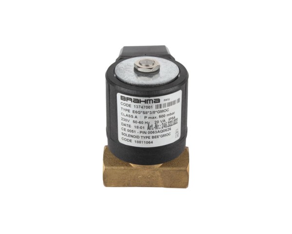 Газовый электромагнитный клапан Brahma E6G*S8*3/8*GMOC 13747001