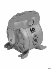 Диафрагменный пневмонасос SAMOA DF50, 50 л/мин, 1/2" для жидкости 552010
