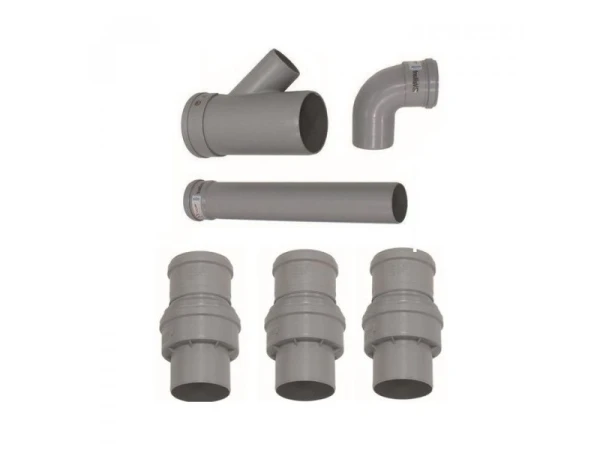 Комплект дымохода Vaillant S3 (303965) для каскадной установки котлов 3-4 шт., Dn 130 мм, PP