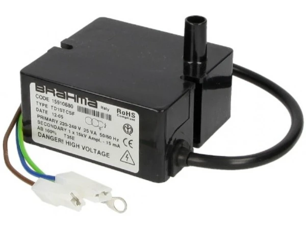 Трансформатор розжига Brahma TD1STCSF (15 кВ, 15 мА, 25 ВА) Артикул: 15910680