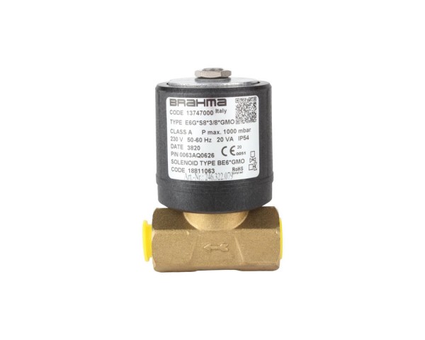Газовый электромагнитный клапан Brahma E6G*S8*3/8*GMO 13747000