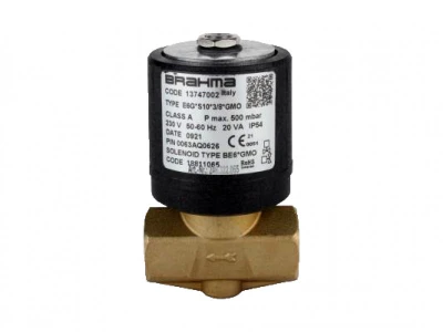 Электромагнитный клапан Brahma E6G*S10*3/8*GMO (Арт. 13747002) - Нормально-закрытый, для бытовых и промышленных установок, катушка на постоянном/переменном токе