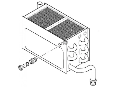 Теплообменник первичный Vaillant 065061 для котлов EcoTop VU 506 E