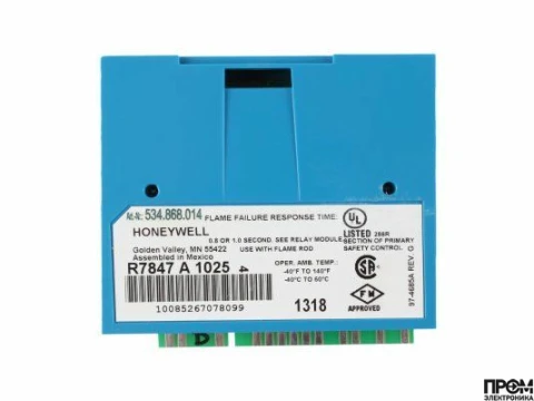 Усилитель сигнала пламени Honeywell R7847 A 1025
