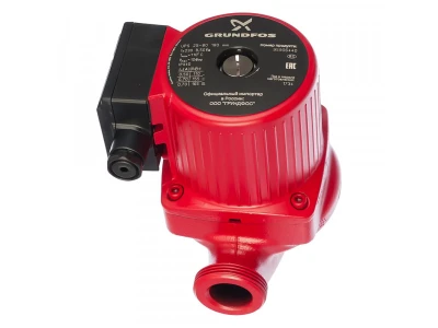 Циркуляционный насос Grundfos UPS 25-80, 180 мм, 95906440 - для систем отопления, 190 Вт, чугунный корпус, 3 скорости, 9 м³/ч