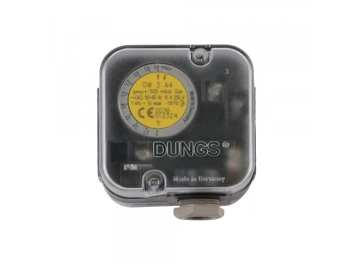 Реле давления газа Dungs GW 3 А4, 0.4-3 мбар, IP54, для котлов Ecoflam, артикул 65323014