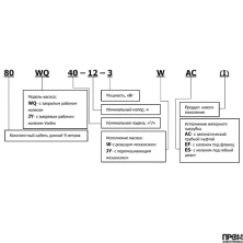 Насос канализационный WQ 2-х полюсной, CNP 65WQ40-50-11AC(I)