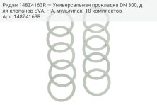 Ридан 148Z4163R — Универсальная прокладка DN 300, для клапанов SVA, FIA, мультипак: 10 комплектов