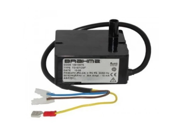 Трансформатор розжига Brahma TD1STCSF (15910679) для газовых горелок, 15 кВ